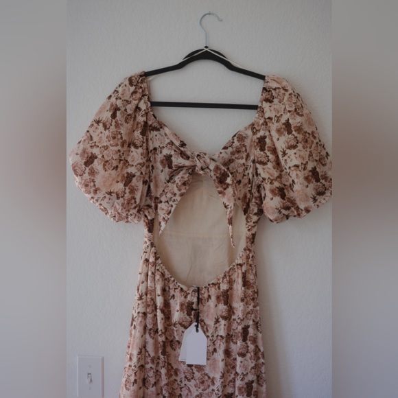 English Factory Linen Floral Maxi Dress medium - Picture 7 of 8